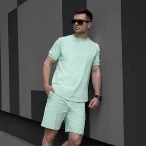 Фото - Шорти для чоловіків ментолового кольору Pobedov Nebo - Men box