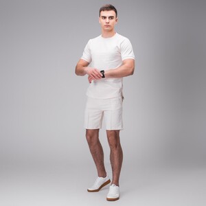 Фото - Бавовняні шорти світло-бежевого кольору Pobedov Nebo - Men box