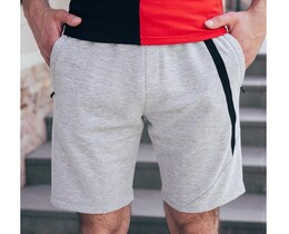 Фото - Чоловічі сірі трикотажні шорти Pobedov Zorro - Men box