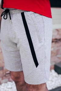 Фото - Чоловічі сірі трикотажні шорти Pobedov Zorro - Men box