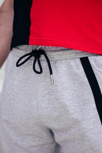 Фото - Чоловічі сірі трикотажні шорти Pobedov Zorro - Men box