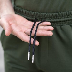 Фото - Трикотажні шорти кольору хакі від бренду Pobedov Zorro - Men box