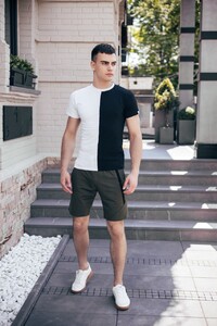 Фото - Трикотажні шорти кольору хакі від бренду Pobedov Zorro - Men box