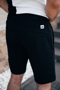 Фото - Літні чорні шорти з білою вставкою Pobedov Zorro - Men box