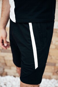 Фото - Літні чорні шорти з білою вставкою Pobedov Zorro - Men box