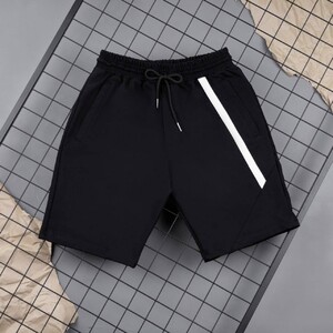 Фото - Літні чорні шорти з білою вставкою Pobedov Zorro - Men box