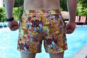 Фото - Шорти Pobedov Pool day Multiki з мультяшним принтом - Men box