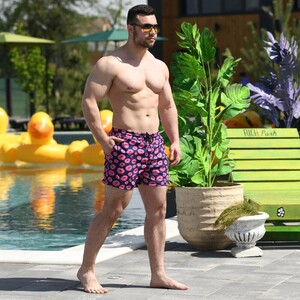 Фото - Темно-сині шорти плавальні чоловічі Pobedov Pool day - Men box