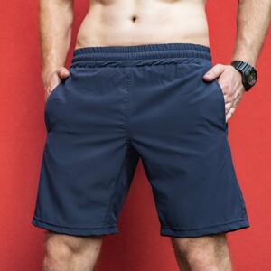 Фото - Темно-сині пляжні шорти Pobedov Vocation Navy - Men box