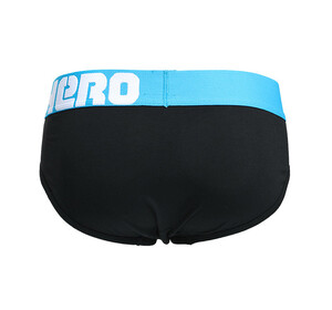 Фото - Чоловічі бріфи Pink Hero чорного кольору з блакитним поясом - Men box