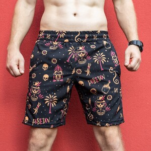 Фото - Чорні пляжні шорти Pobedov Vocation Totem - Men box