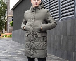 Фото - Удлиненная куртка Pobedov Interstellar new в цвете хаки - Men box