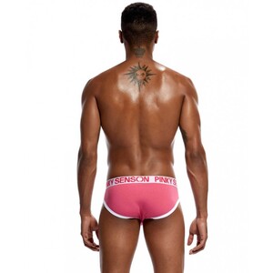 Фото - Мужские трусы брифы Pinky Senson. Цвет: розовый - Men box