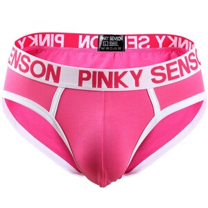 Фото - Мужские трусы брифы Pinky Senson. Цвет: розовый - Men box