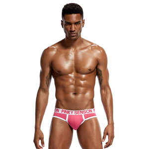 Фото - Мужские трусы брифы Pinky Senson. Цвет: розовый - Men box