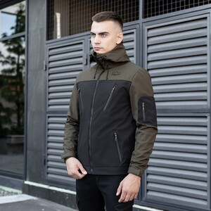 Фото - Чоловіча куртка Pobedov Korol' Lev. Колір: чорний-хакі - Men box