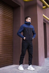 Фото - Повсякденна чорно-синя куртка Pobedov Korol' Lev - Men box
