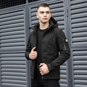 Фото - Універсальна чоловіча куртка Pobedov Motive чорного кольору - Men box