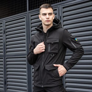 Фото - Универсальная черная куртка от бренда Pobedov Ukraine - Men box