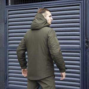 Фото - Зимова куртка Pobedov Winter Jacket Motive кольору хакі - Men box