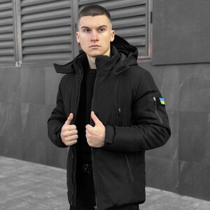 Фото - Универсальная черная куртка Pobedov Winter Jacket Motive - Men box