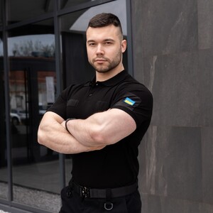 Фото - Военное поло от Pobedov Loft черного цвета - Men box