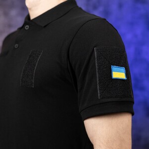 Фото - Военное поло от Pobedov Loft черного цвета - Men box