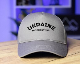 Фото - Кепка тракер от бренда Pobedov серого цвета Ukraine - Men box