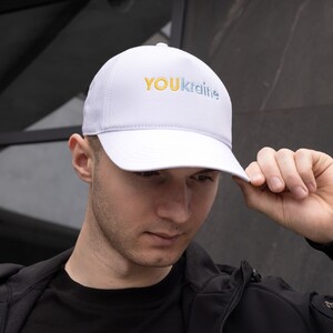 Фото - Кепка белого цвета Pobedov с надписью YOUkraїne - Men box