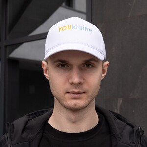 Фото - Кепка белого цвета Pobedov с надписью YOUkraїne - Men box