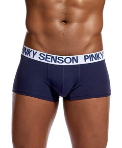 Фото - Мужские трусы хипсы Pinky Senson темно-синего цвета - Men box