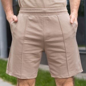 Фото - Однотонні шорти бежевого кольору Pobedov Nebo - Men box