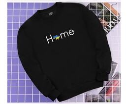Фото - Хлопковый черный свитшот Pobedov с логотипом HOME - Men box
