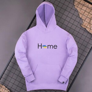 Фото - Бавовняне худі від Pobedov лілове з логотипом "HOME" - Men box