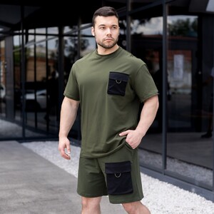 Фото - Літні шорти для чоловіків Pobedov Atlant кольору хакі - Men box