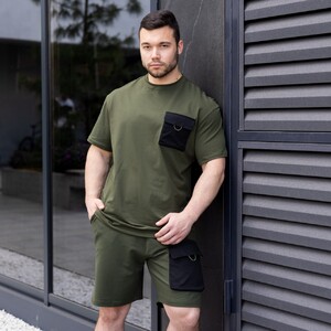 Фото - Літні шорти для чоловіків Pobedov Atlant кольору хакі - Men box