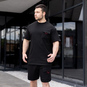 Фото - Чоловічі повсякденні шорти Pobedov Atlant чорного кольору - Men box