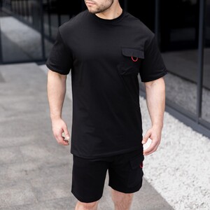 Фото - Чоловічі повсякденні шорти Pobedov Atlant чорного кольору - Men box