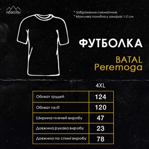 Фото - Батальна футболка з українською символікою Pobedov Peremoga з вишивкою "Герб" - Men box