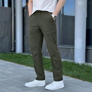 Фото - Штани-карго із софту Pobedov Tactical Soft у кольорі хакі - Men box