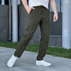 Фото - Штани-карго із софту Pobedov Tactical Soft у кольорі хакі - Men box
