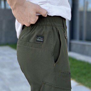 Фото - Штани-карго із софту Pobedov Tactical Soft у кольорі хакі - Men box