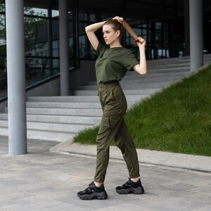 Фото - Штани-карго із софту Pobedov Tactical Soft у кольорі хакі - Men box