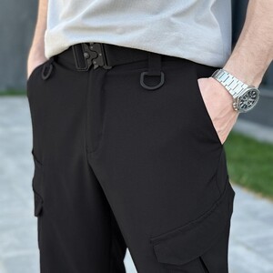 Фото - Базові штани-карго Pobedov Tactical Soft чорного кольору - Men box