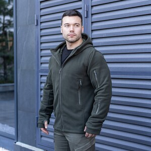 Фото - Чоловіча толстовка з капюшоном Pobedov Explorer кольору хакі - Men box