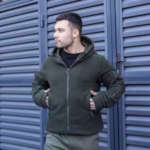 Фото - Чоловіча толстовка з капюшоном Pobedov Explorer кольору хакі - Men box