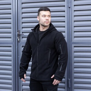 Фото - Флісова толстовка Pobedov Explorer чорного кольору - Men box