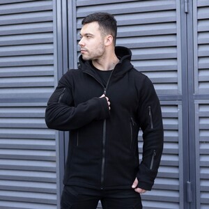 Фото - Флісова толстовка Pobedov Explorer чорного кольору - Men box
