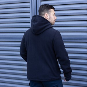 Фото - Утеплена толстовка Pobedov Explorer темно-синього кольору - Men box