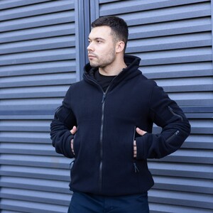 Фото - Утеплена толстовка Pobedov Explorer темно-синього кольору - Men box